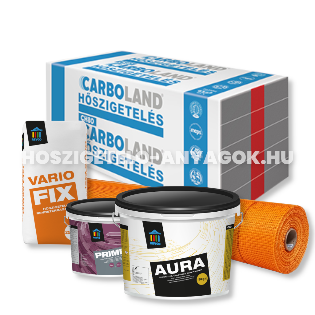 Carboland CH80 Grafitos + Revco Aura Komplett Hőszigetelő rendszer